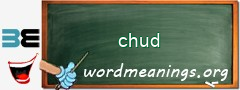 WordMeaning blackboard for chud
